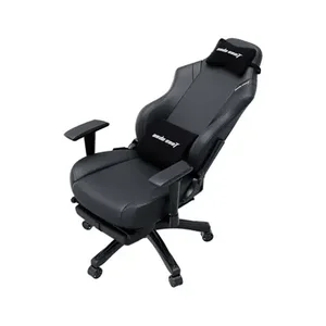 AndaSeat Luna Pro Large Gaming Chair With Footrest Black - AD18T-44-B-PV