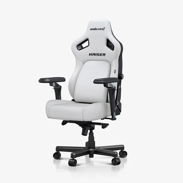 AndaSeat Kaiser 4 XL Gaming Chair With 6D Armrest Cloudy White - AD12YDDC-XLL-20-W-PV/C-03