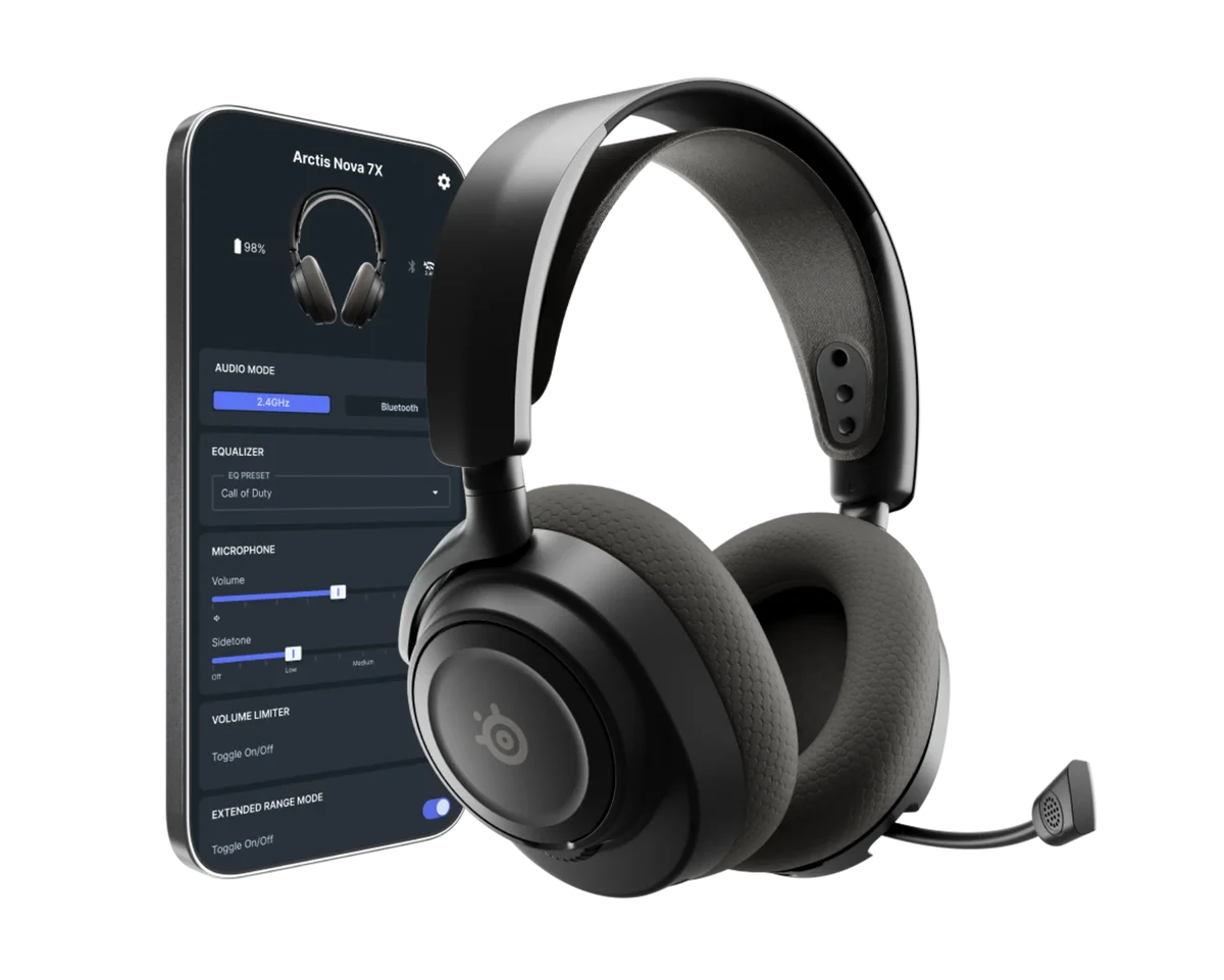 SteelSeries Artics Nova 7 Gen 2 Wireless Gaming Headphone - Black