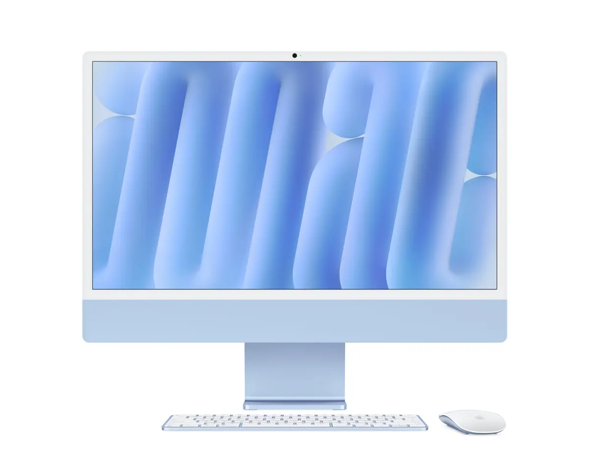 Apple iMac MWUF3 M4 16GB 256GB 24" 4.5K Blue - International Warranty - Magic Mouse & Keyboard 