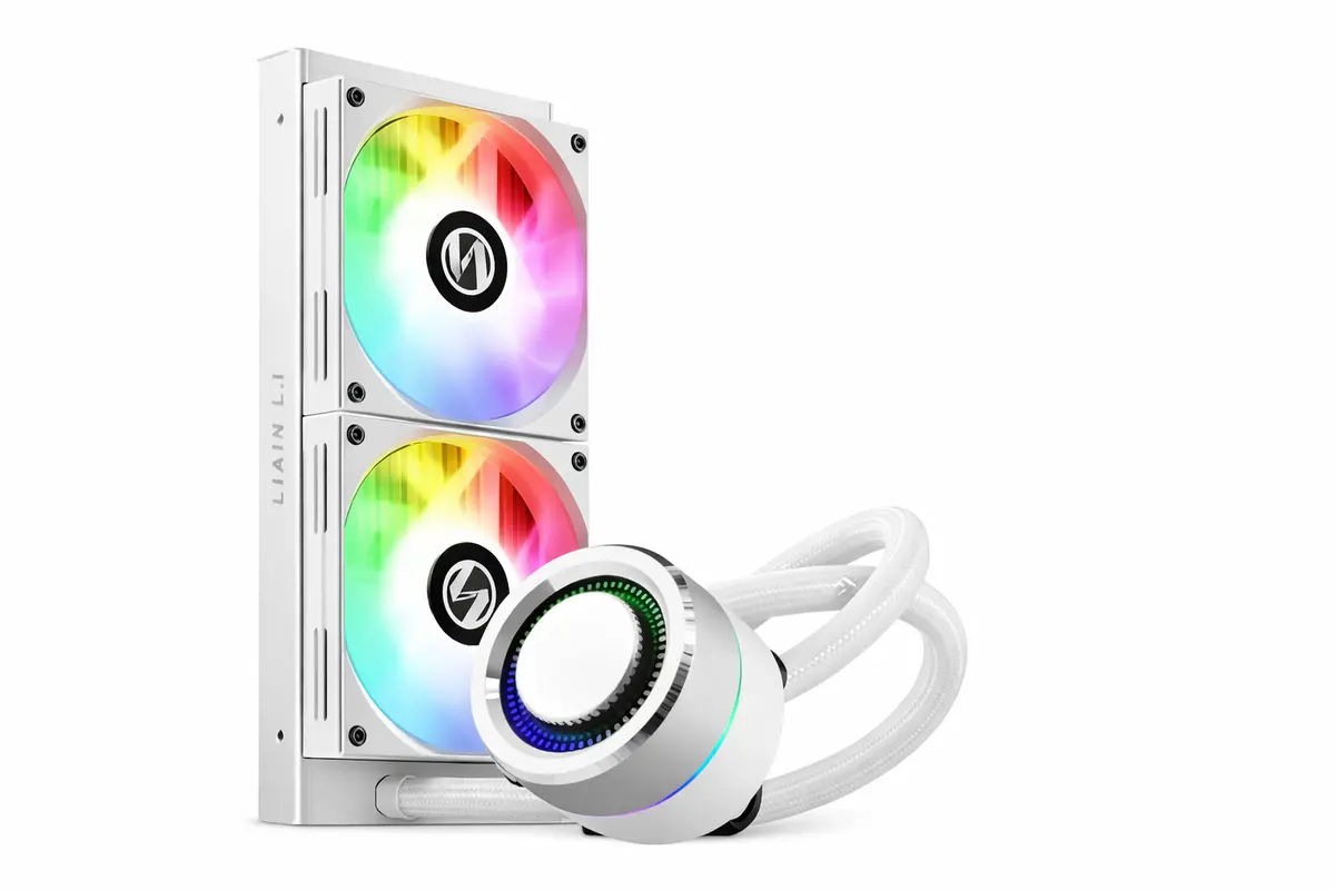 LIAN LI Galahad 240 White, 240mm RGB water/liquid CPU Cooler.