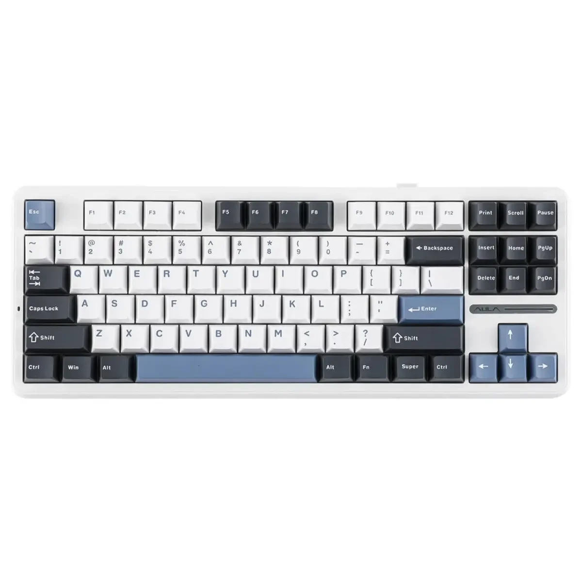 Aula F87 Mechanical Wireless Keyboard Nimbus Switch V3 - White+Grey+Blue 