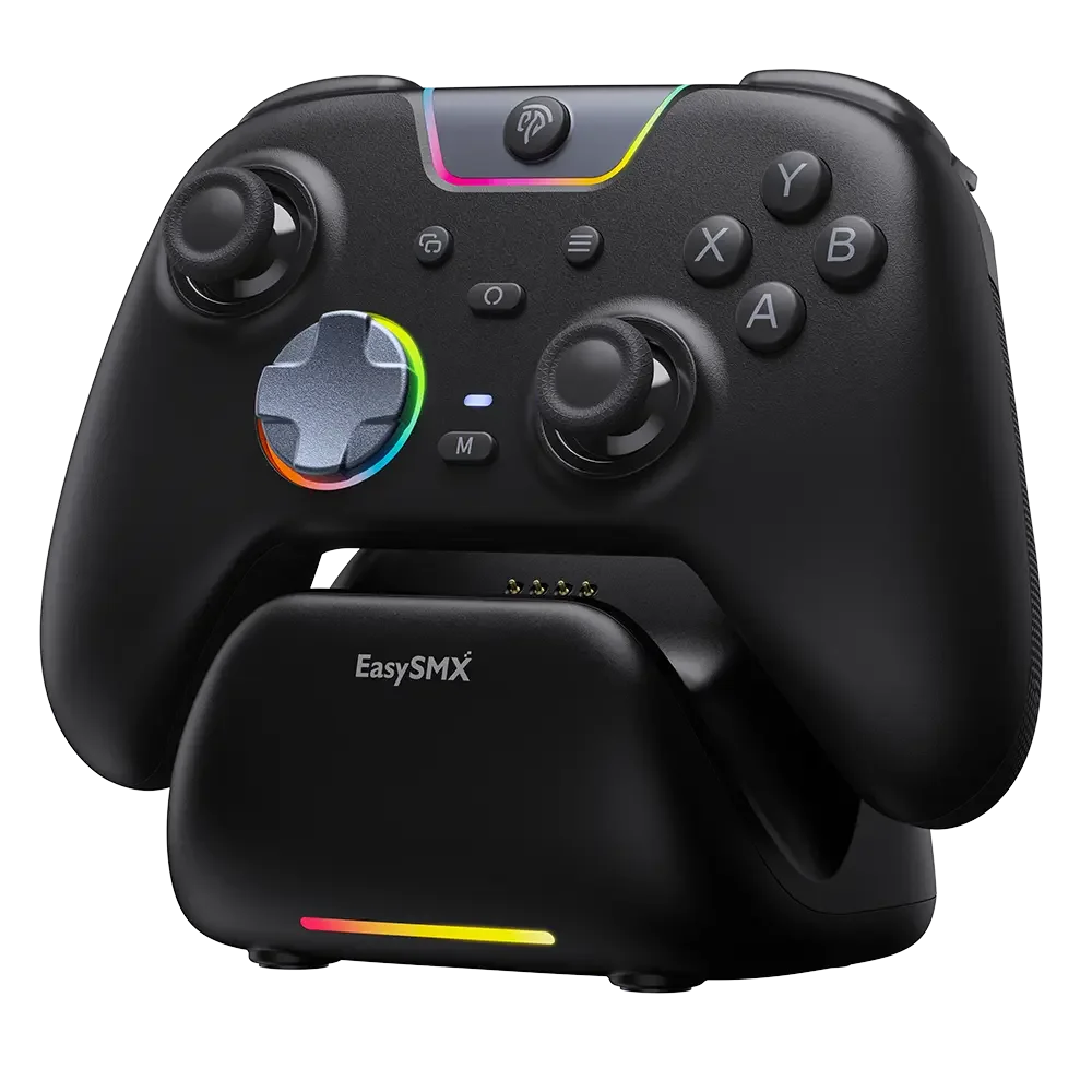EasySMX X05 PRO With Dock Gaming Controller - Black - White