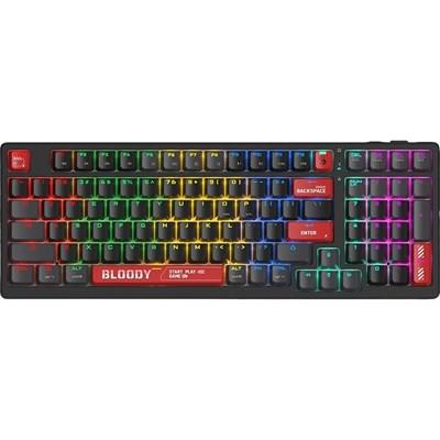  Bloody WS98 Dual-Core Wireless Mechanical Keyboard, Sports Red, RGB Backlit, BLMS Engineered Mechanical Switch