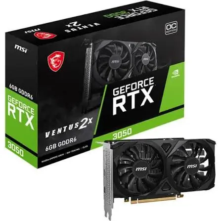 MSI GeForce RTX 3050 Ventus 2X 6GB OC
