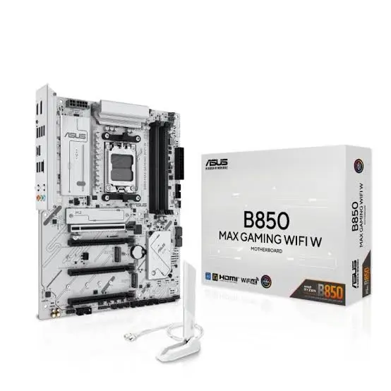 Asus B850 MAX Gaming Wifi White DDR5 Motherboard