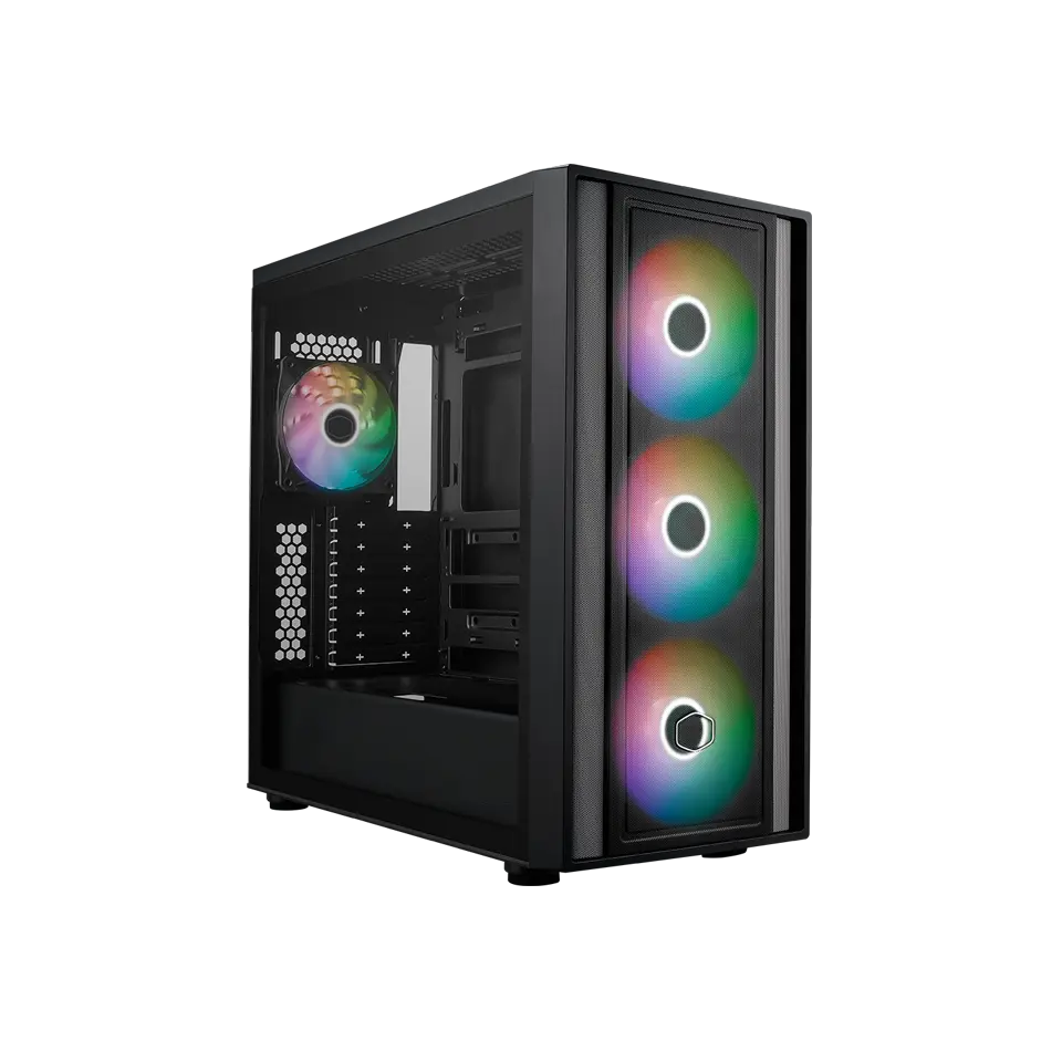 Cooler Master MasterBox 600 Case - Black / White