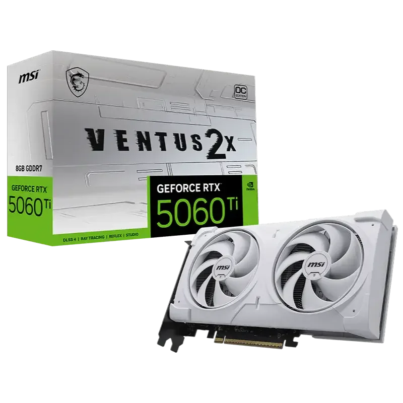 MSI GeForce RTX 5060Ti Ventus 2X 8GB OC Plus White