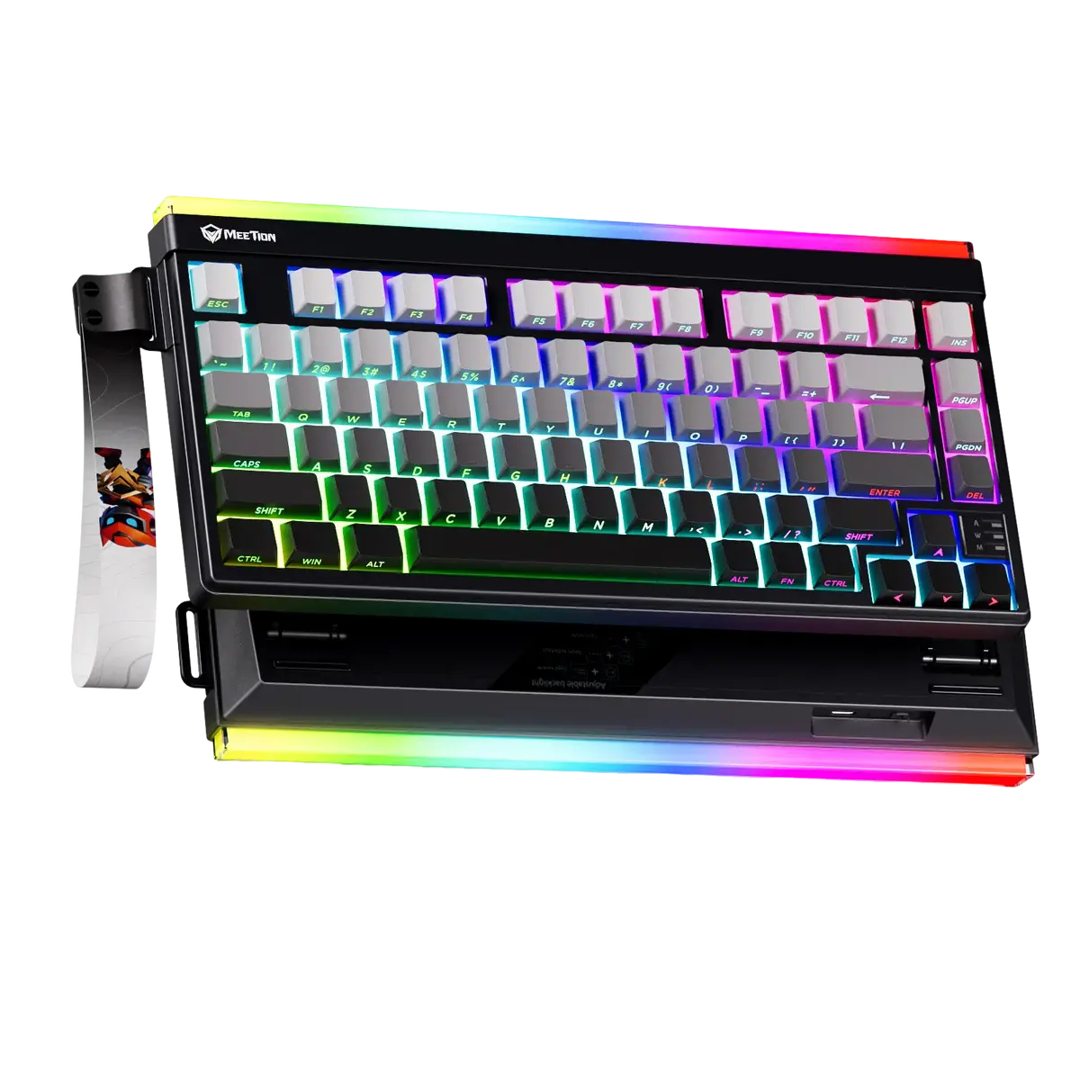 Meetion Vibekey B75 Membrane Wireless Gaming Keyboard Membrane Switch - Black