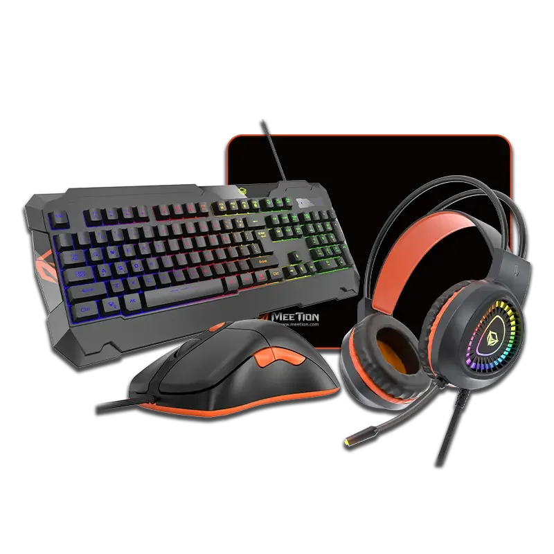 Meetion C505 Wired 4 In 1 Combo - Keyboard - Mouse - Headset - Mousepad