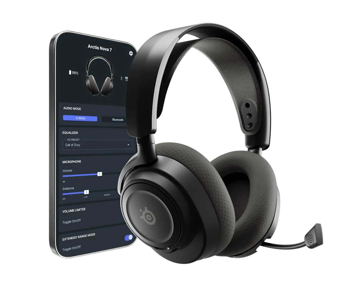 SteelSeries Artics Nova 7P Gen 2 Wireless Gaming Headphone - Black
