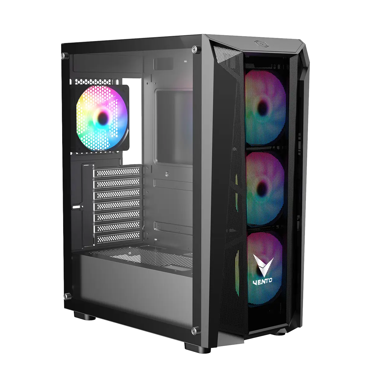 FSP VG15FE Tempered Glass 4 ARGB Fans Gaming Casing With 550W Bronze PSU
