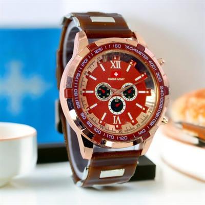 (without Box ) Latest Design Sports Rubber Straps Analog For Men And Boys