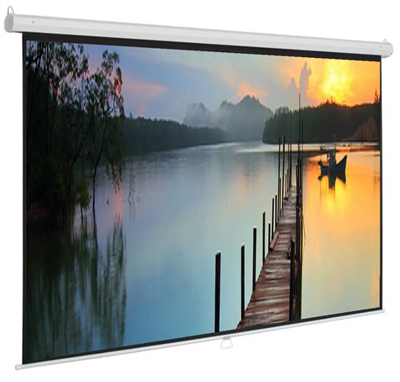 Projector Screen 150-inch Manual 8×10 Feet 4:3MW Speed-X (Fine Quality)