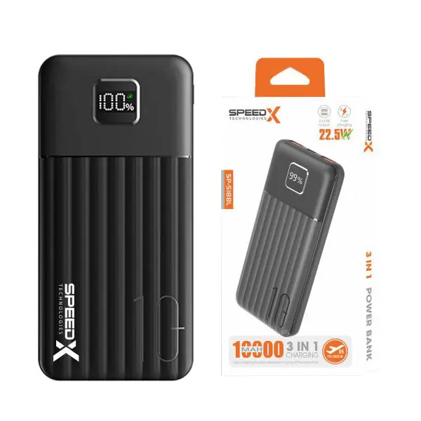 SPEEDX SP-S188L 3IN1 (22.5W) 10000MAH FAST CHARGING POWER BANK