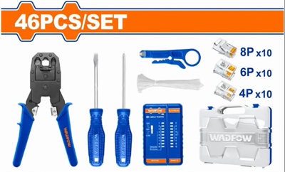  Modular plug crimper set - WHS2B46 Network tester