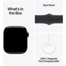 Apple Watch Series 10 GPS 46mm Jet Black Aluminum Case with Black Sport Band