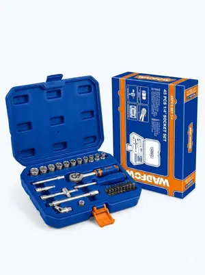  45 Pcs 1/4" socket set-WST4D45