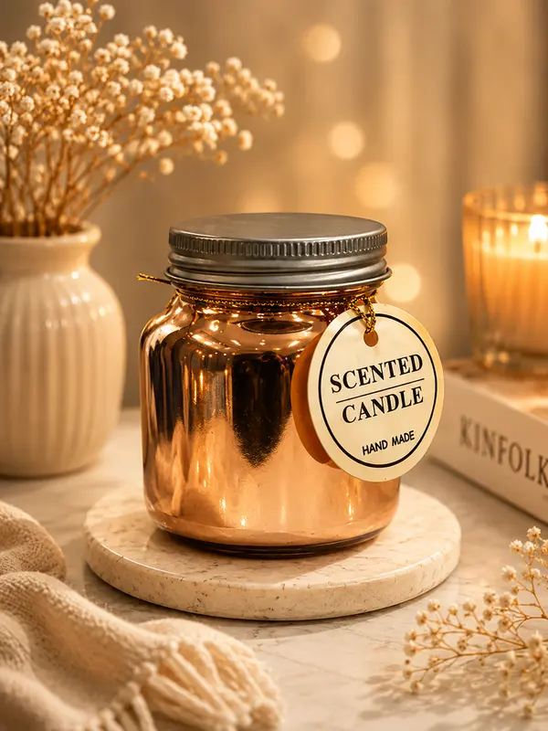 Copper Aroma Candle Jars