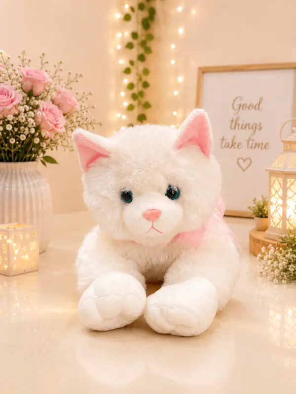 White Kitten Plushie