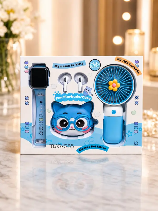 Pastel Kitty Kids Gift Set