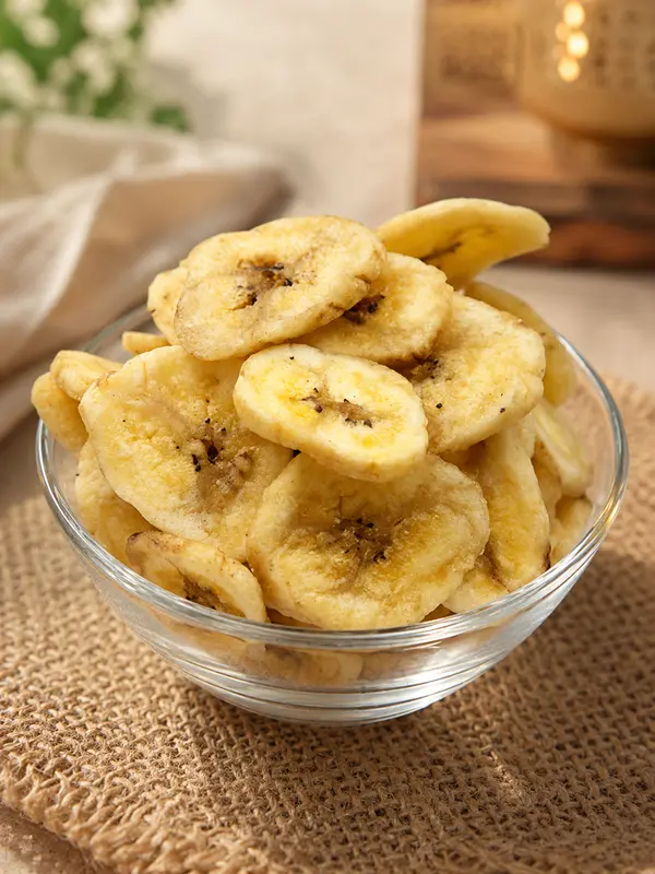 Organic Dried Banana Chips