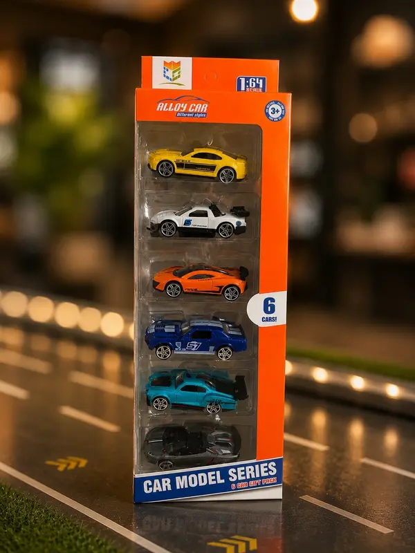 Premium Alloy Car Model Series – 6-Piece Gift Set