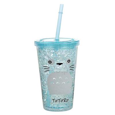 Acrylic Tumbler with Straw - Blue