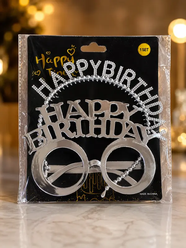 Happy Birthday Headband & Glasses Combo