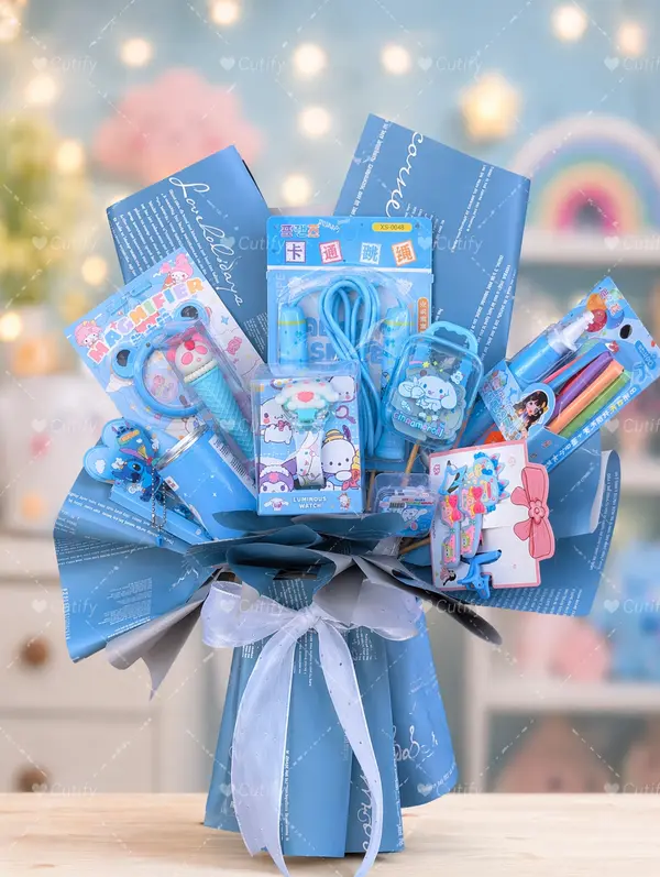 Azure Dreams Stationery Bouquet