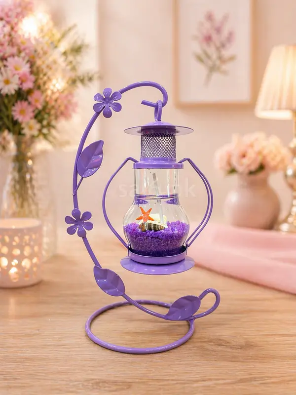Floral Metal Lantern