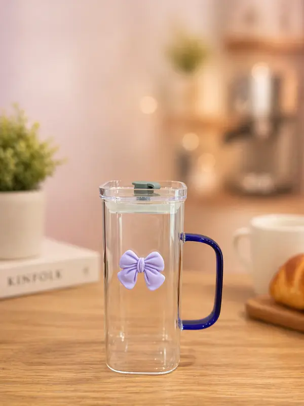 Glass Mug with Lid