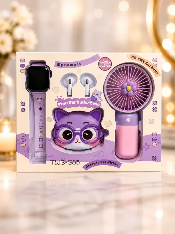 Pastel Kitty Kids Gift Set