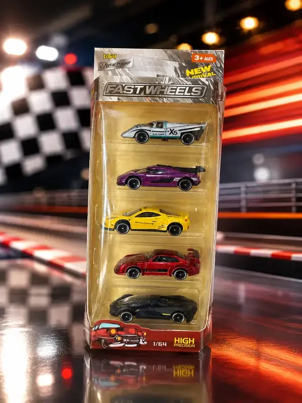 Fast Wheels 5-Piece Sports Car Collection