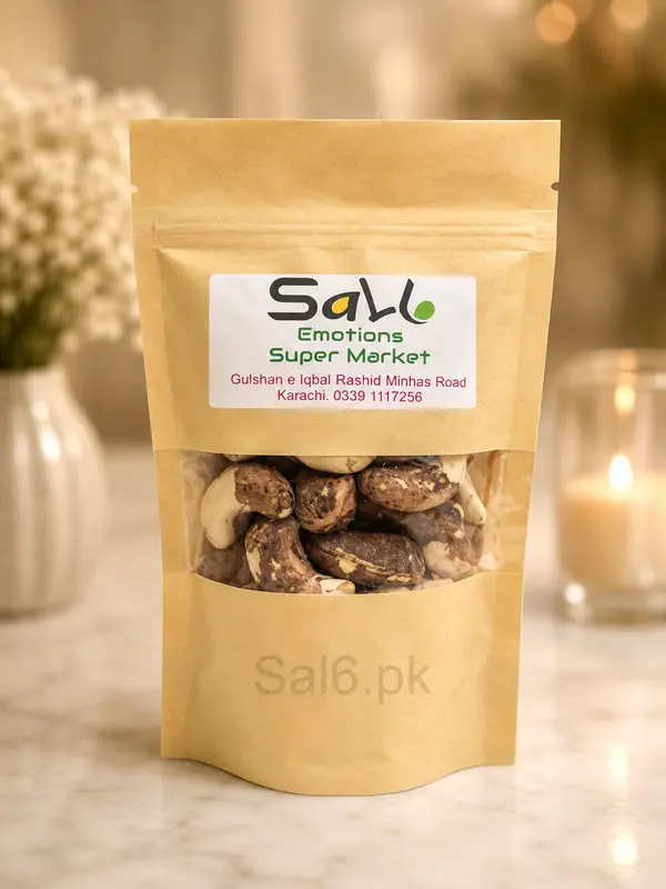 Cashew Kernels (Unpeeled) Nuts Pouch - 70 gm