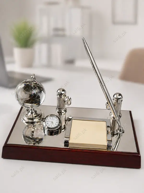 Metallic Office Desk Set 