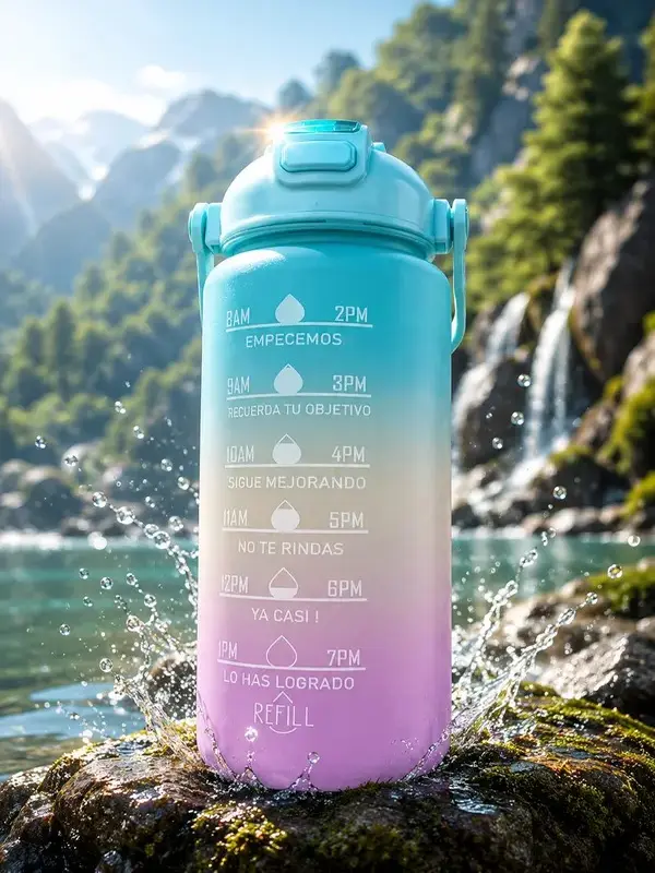 Gym Shaker Style 900ml Water Bottle - With Handle