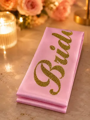 Beautiful "Bride to Be" Sash for Wedding Celebrations