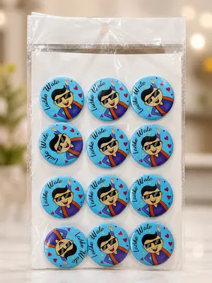 "Team Bride & Groom" Festive Badge Set