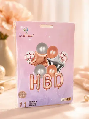11 Pcs Birthday Balloon Decor