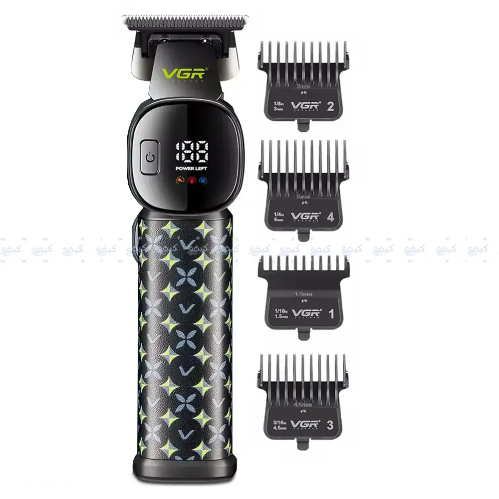 Trimmer VGR V-185 AFA, cu afișaj digital și funcție Turbo – prezentare