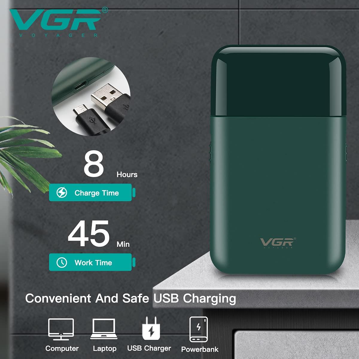 GR V-390 Professional Electric Ultra Thin Shaver Rechargeable Razor for ...