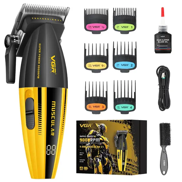 VGR 285C Fresh Fade Hair Clippers for Men, 9000RPM Professional Barber Clippers