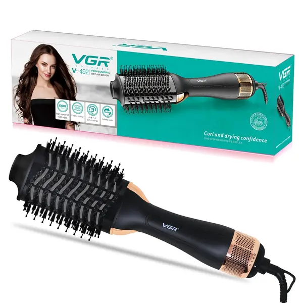 VGR V-492 Professional Hot Air Brush with DC Motor