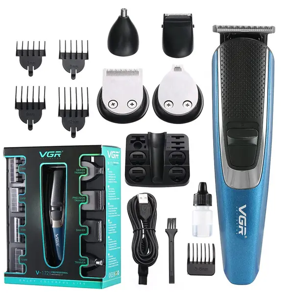 VGR V-172 Professional Grooming Kit with 120 Min Runtime