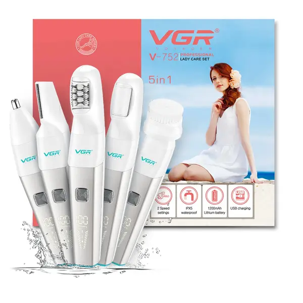 VGR V-752 Professional 5 IN 1 Lady Care Set