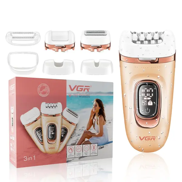 VGR V-762 Professional 3-IN-1 Lady Epilator