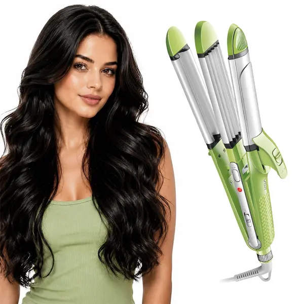 VGR 4-in-1 Hair Styler - Hair Straightener, Curler, Crimper, and Waving Tool with Ceramic Coating Plates V-569