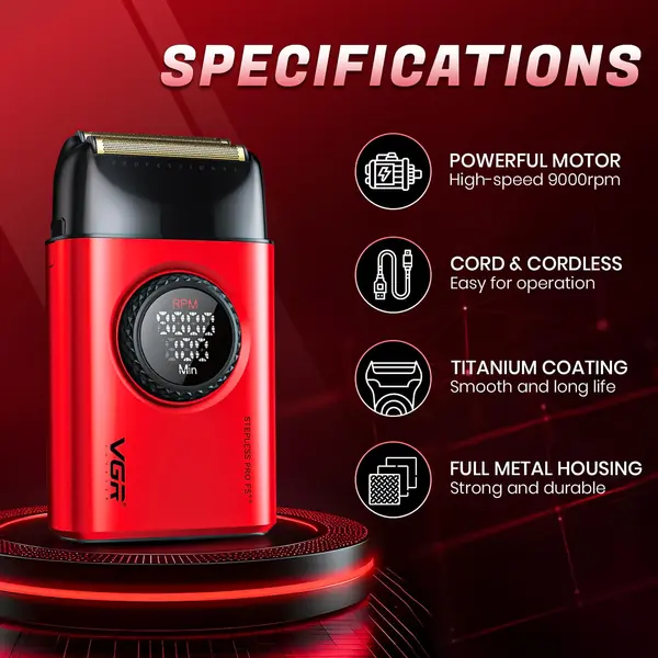 VGR V-377 Professional Foil Shaver for Men