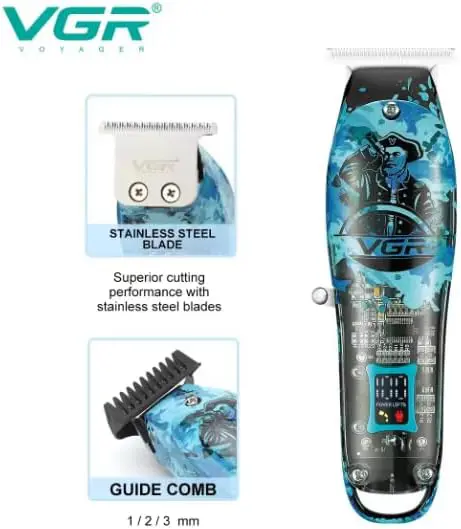 VGR V-645 Professional Barber 3 in 1 Combo Kit